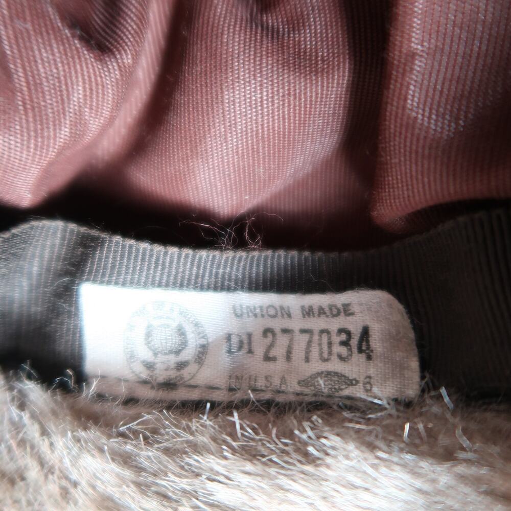 Vintage 50s/60s Valerie Modes Taupe Brown Faux Fur Hat - Picture 8 of 8
